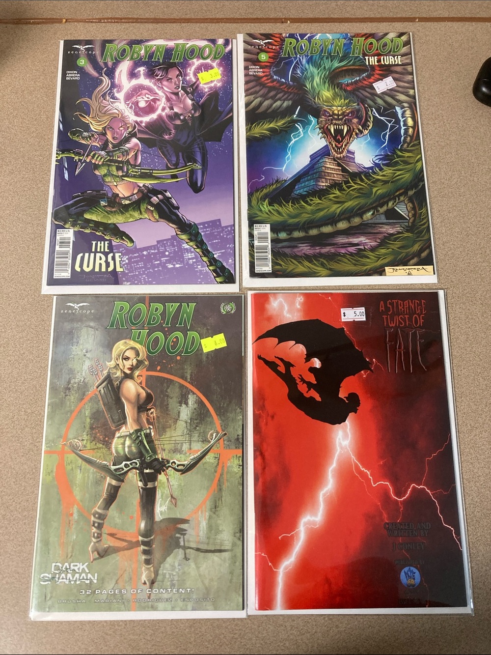 Comic Book Bundle - Green & Red Covers